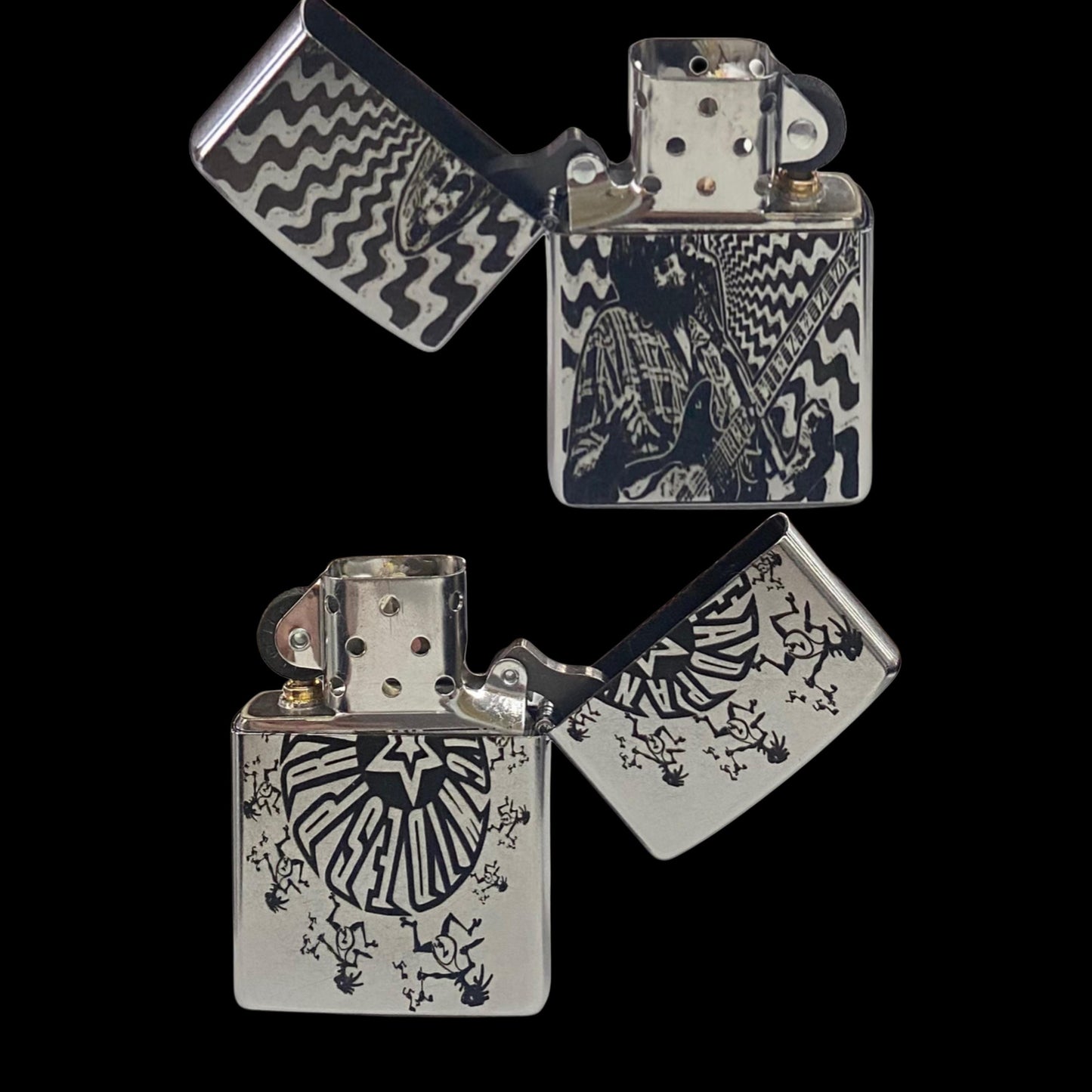 WSP JB SILVER Authentic Windproof Zippo Lighter | Music Lover Gift | Note Eater