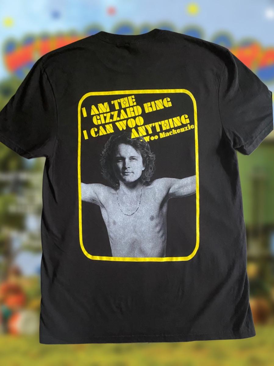 Woo Mackenzie black Tshirt | King Gizzard and the Lizard Wizard