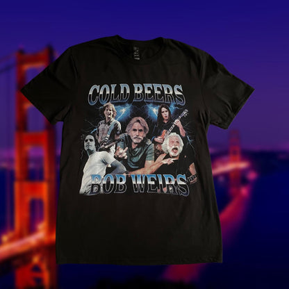 Cold Beers Bob Weirs Dark Black Tshirt