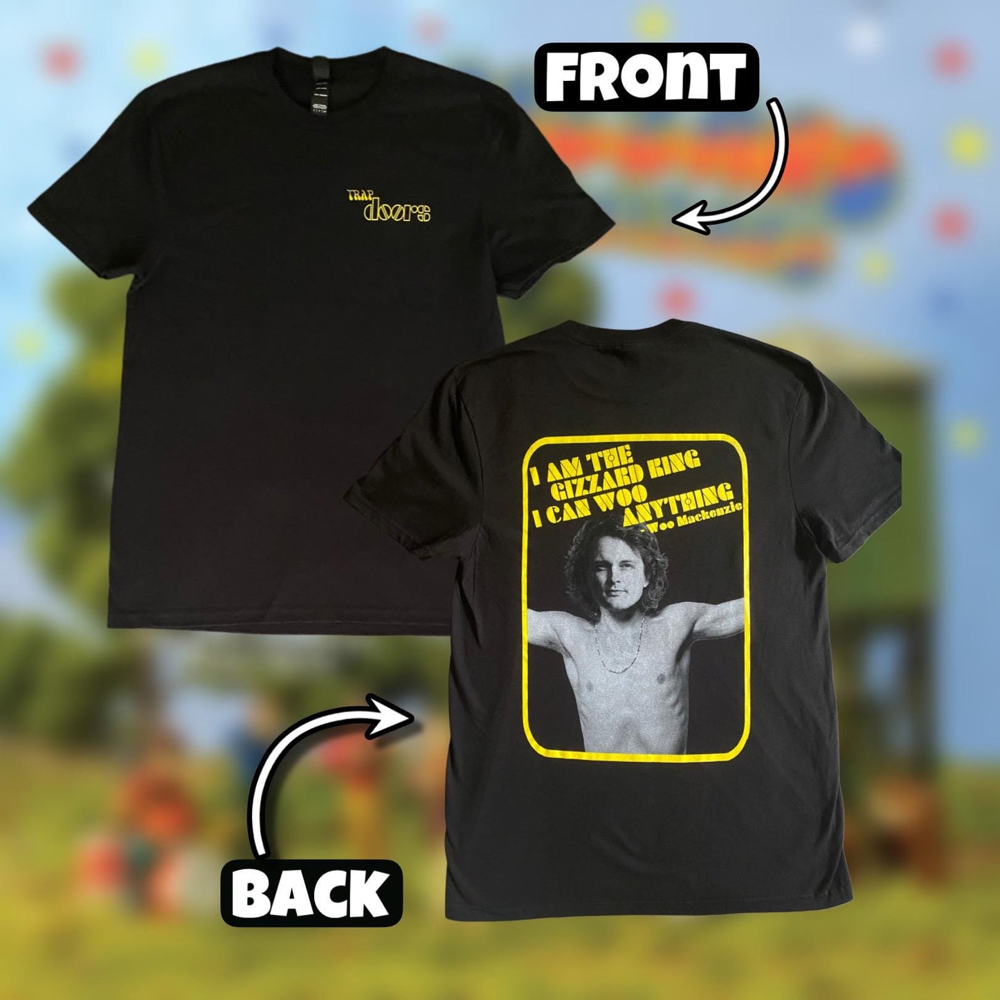 Woo Mackenzie black Tshirt | King Gizzard and the Lizard Wizard