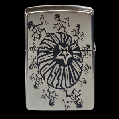 WSP JB SILVER Authentic Windproof Zippo Lighter | Music Lover Gift  | Note Eater