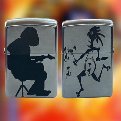 Widespread Panic SILVER Authentic Windproof Zippo Lighter | Music Lover Gift | Mikey Houser | Note Eater