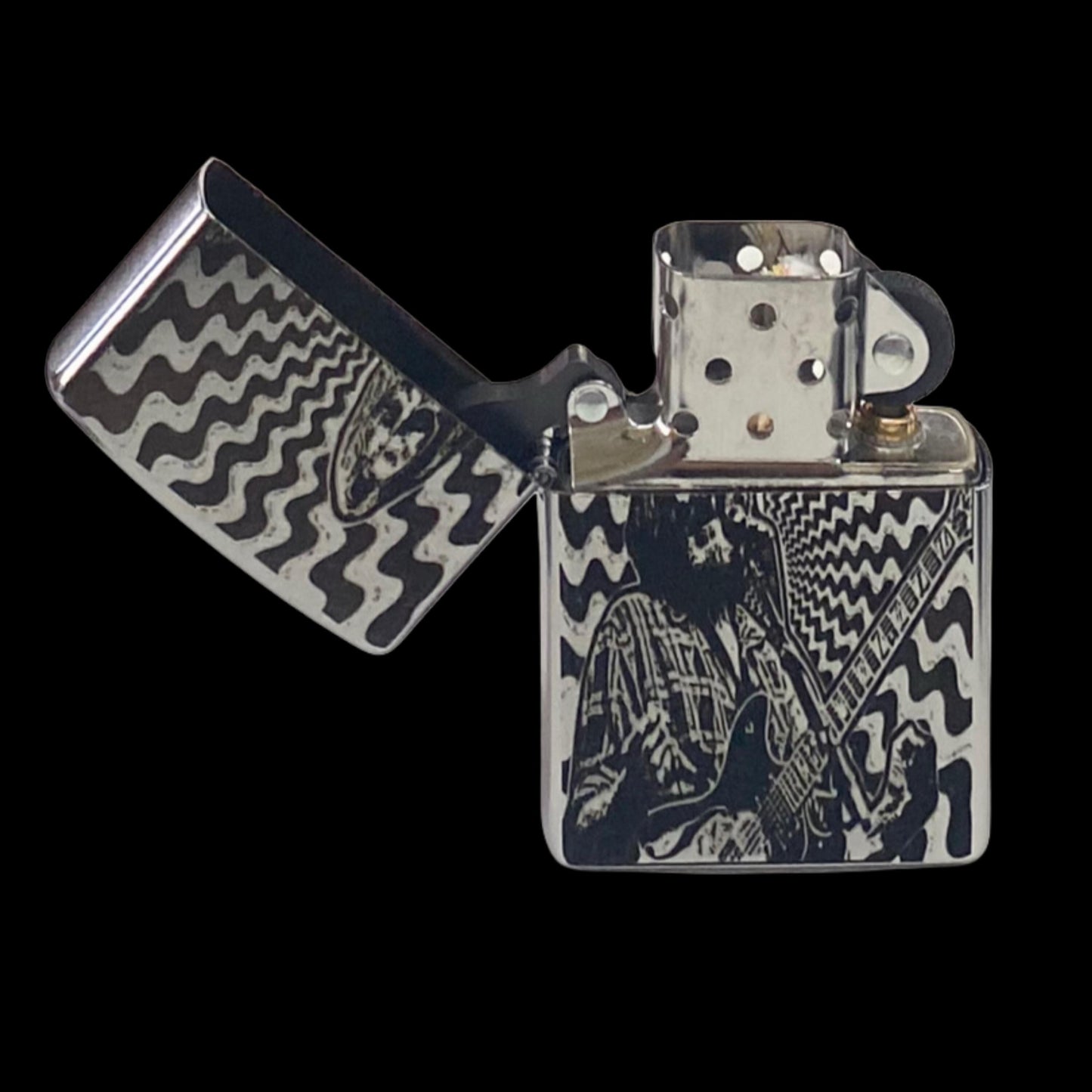 WSP JB SILVER Authentic Windproof Zippo Lighter | Music Lover Gift  | Note Eater