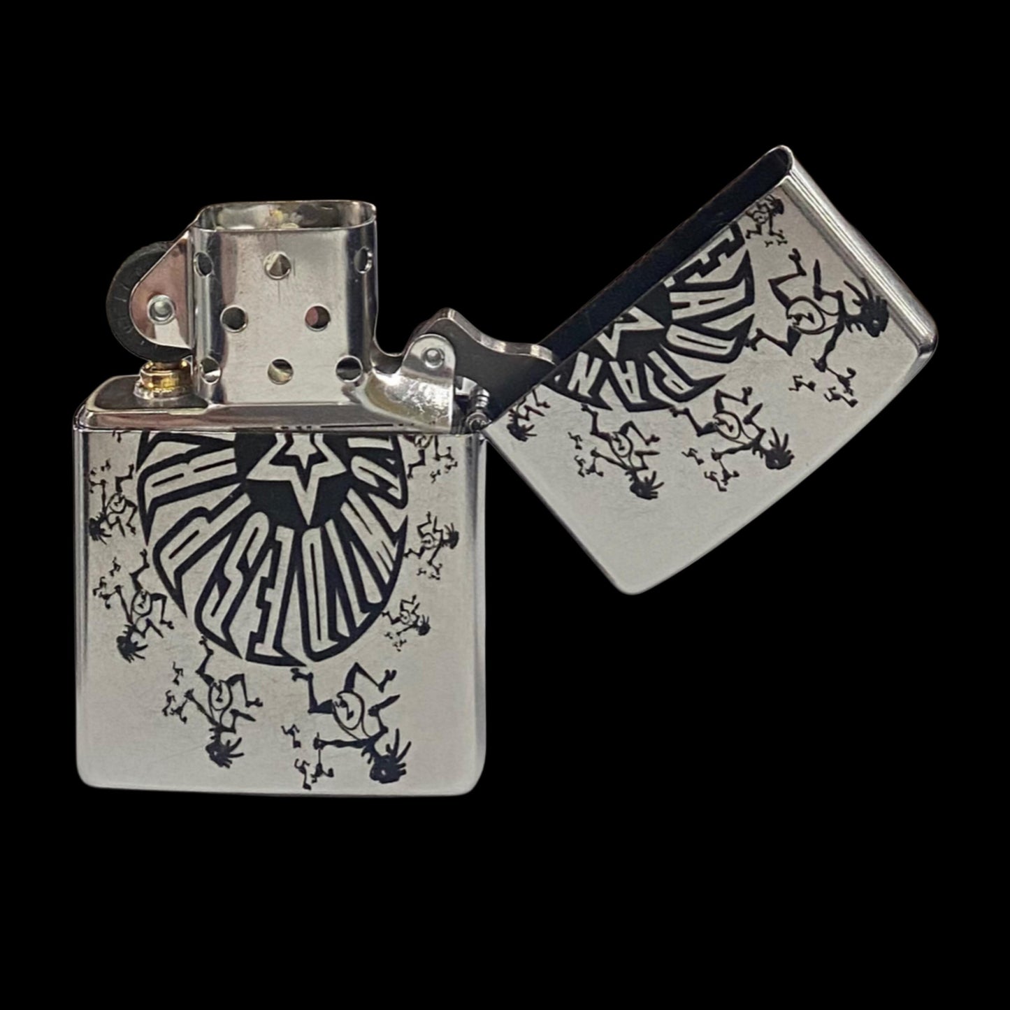 WSP JB SILVER Authentic Windproof Zippo Lighter | Music Lover Gift  | Note Eater