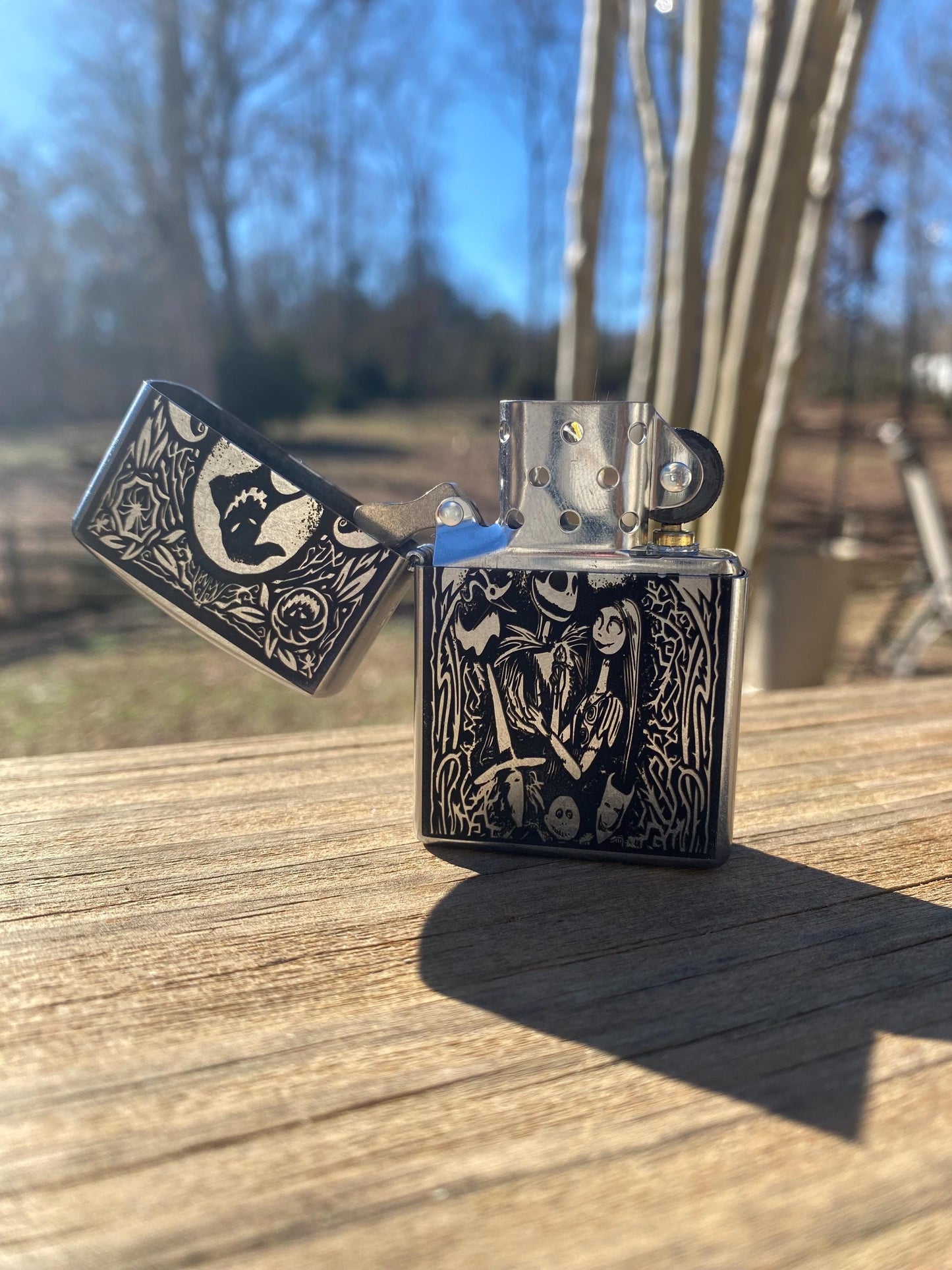 Nightmare Before Christmas Authentic Windproof Zippo Lighter | Movie Lover Gift | Jack Skellington Sally | Halloween |