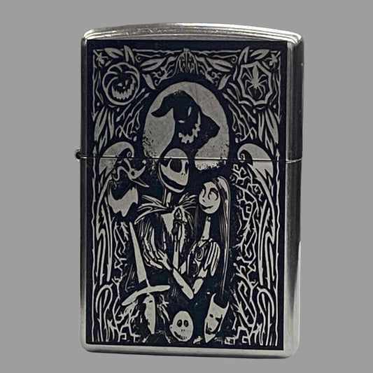 Nightmare Before Christmas Authentic Windproof Zippo Lighter | Movie Lover Gift | Jack Skellington Sally | Halloween |