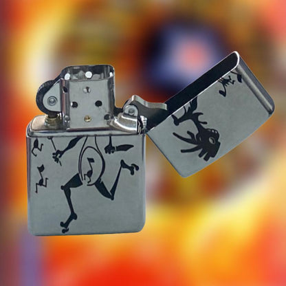 Widespread Panic SILVER Authentic Windproof Zippo Lighter | Music Lover Gift | Mikey Houser | Note Eater