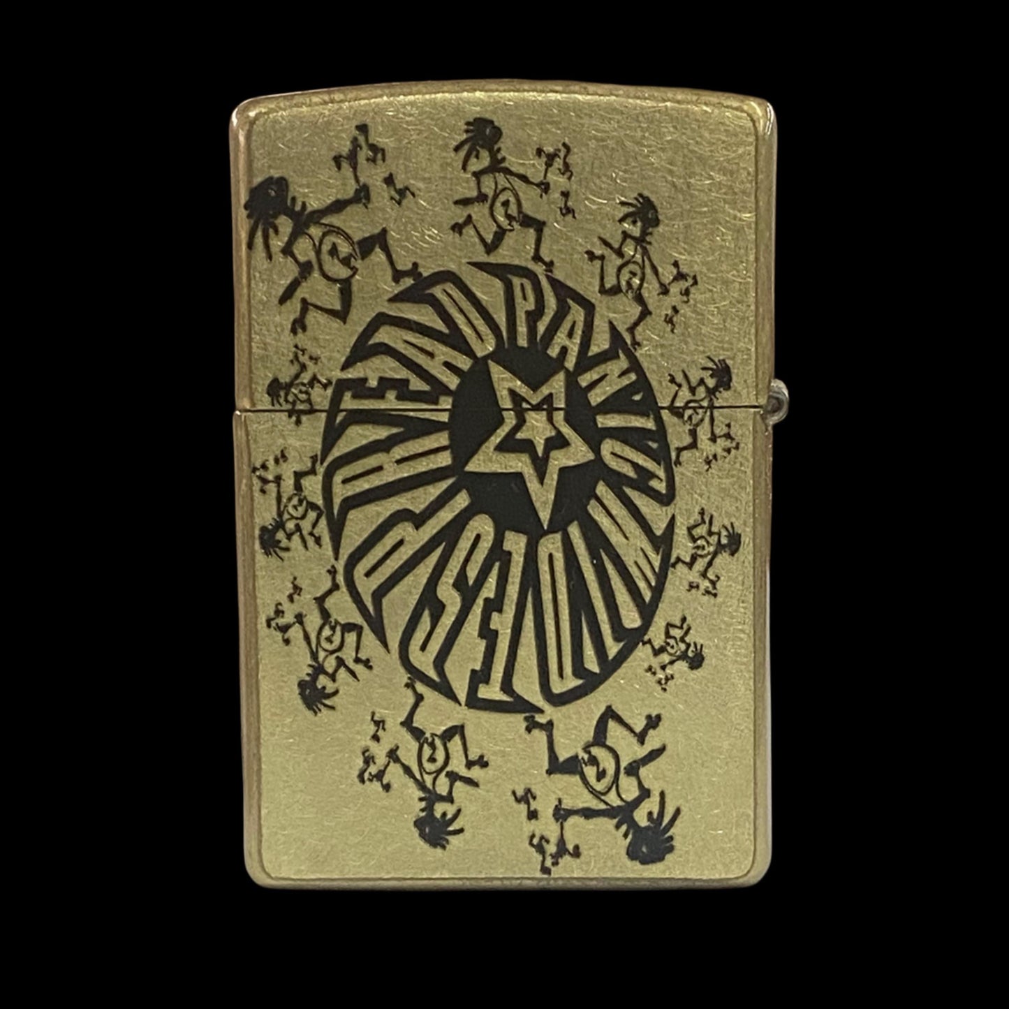 WSP Dave Schools GOLD Authentic Windproof Zippo Lighter | Music Lover Gift | Note Eater