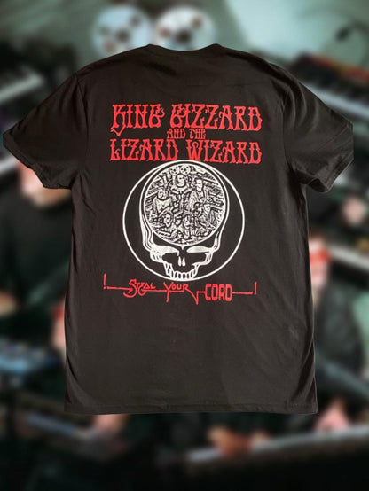 Steal Your Cord black Tshirt | King Gizzard and the Lizard Wizard